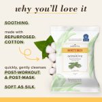Burt's Bees Face Wipes Easter Basket Stuffers, Makeup Remover Facial Cleansing Towelettes for Sensitive Skin, Hydrating with Cucumber and Mint, 30 Count (Pack of 3) - Image 3